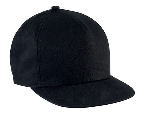 Black Wool/Poly Baseball Cap Peak Vintage Style Snapback Adjustable Size Thermal - Picture 1 of 5