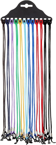 Paquete de 12 correas para gafas 24,4 pulgadas multicolor cables de nailon soporte seguro para gafas - Imagen 12 de 12