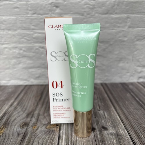 Clarins SOS Primer 04 Green 30ml Diminishes Redness & Hydrates New - BNIB