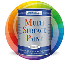 Bedec Multi Surface Gloss Paint Interior Exterior Metal Wood uPVC