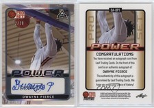 2021 Leaf Pro Set Power Base Silver Spectrum Foil /10 Dwayne Pierce #BA-DP1 Auto