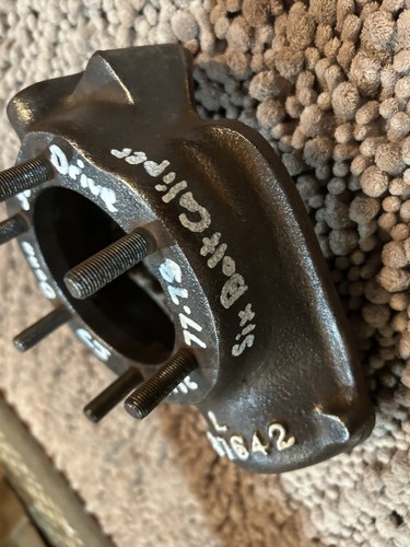 Jeep Steering Knuckle Driver Side Dana 30 6 Bolt caliper plate CJ 77-78 - Picture 3 of 13