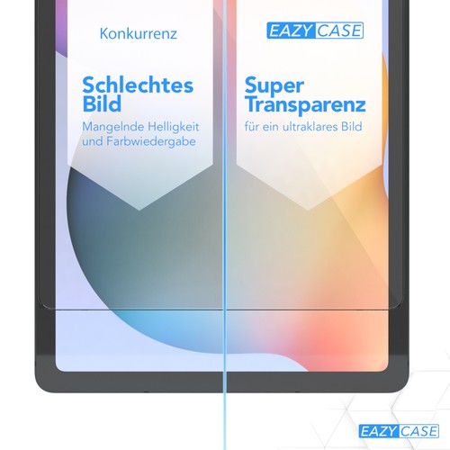 Für Samsung Galaxy Tab S6 Lite Schutzglas Glas Tablet Displayschutzfolie Folie - Afbeelding 5 van 7