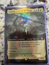 MTG Sauron, Lord of the Rings *EXTENDED ART FOIL* Lord of the Rings 92 NM
