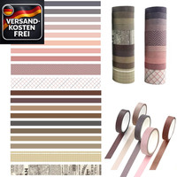 Washi Tape Set, 20 Rollen Masking Tapes,Diy Papier Tape,Dekoratives Klebeband,Se