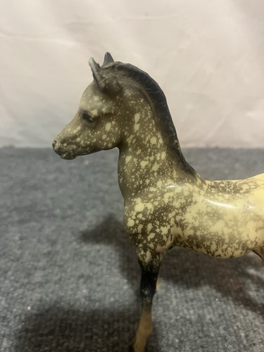 Vintage Horse Pony Grey And White Spots Equestrian 6" - Picture 2 of 11