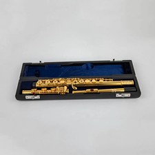 New USA Powell PS705 Flute Cupronickel Opening C Key 17 Hole Flute Gold Plated