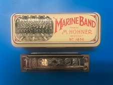 Marine Band M Hohner Harmonica Germany 1896 Key C