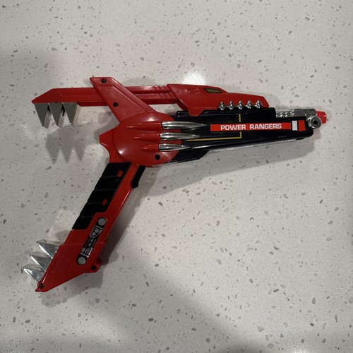 Vintage 1991 Power Rangers Red Blade Blaster Gun - Sound and Lights Work