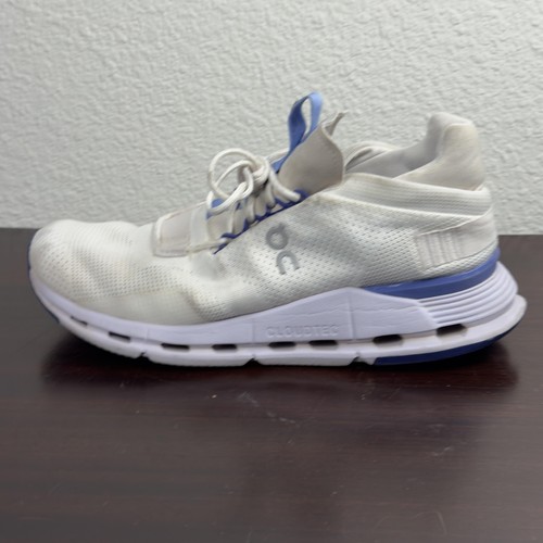 On Cloudnova Shoes Womens Size 9.5 White Blue CloudTec Running Sneakers 26.98224 - Picture 6 of 20