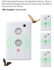 4pcs Ultrasonic Pest Repellent Indoor Insect Repeller Bat Bird Mice Pest Control