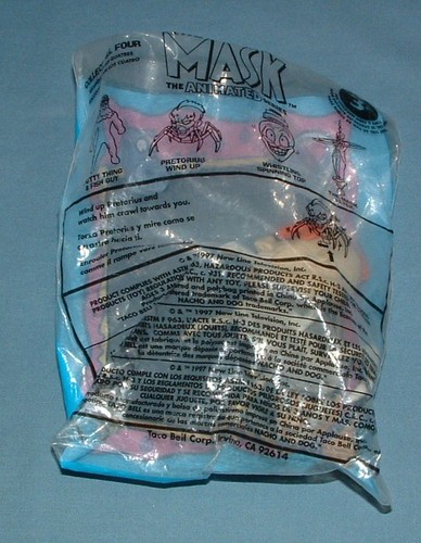 1997 TACO BELL KIDS MEAL ANIMATED MASK PRETORIUS WIND UP TOY - MIB - Picture 3 of 3