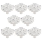 8Pcs Cabinet Knobs Cupboard Knob Antique Flower Dresser Door Pull