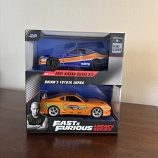 JADA Nissan Silvia S15 Brians Toyota Supra Fast Furious Legacy 1:32 2023