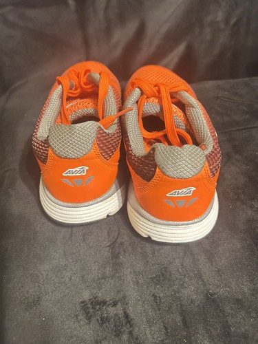 Unisex Avis shoes mens size 8,women Size 9. Fluorescent Orange And Gray . - Picture 3 of 7