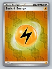 Pokemon Basic Lightning Energy SV: Shrouded Fable 4 Near Mint NM Reverse Holo