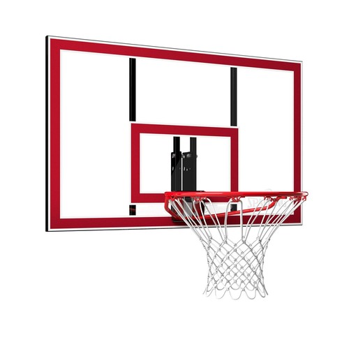 44 In. Shatter-proof Polycarbonate Basketball Backboard and Rim Combo - Picture 2 of 4