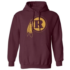 Washington R Logo Natives - Sports Fans Tribute Unisex Hooded Sweatshirt