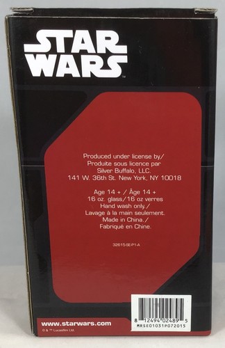 Star Wars The Force Awakens PINT GLASS 16 oz. “RULE THE GALAXY" KYLO REN Disney - Picture 3 of 6