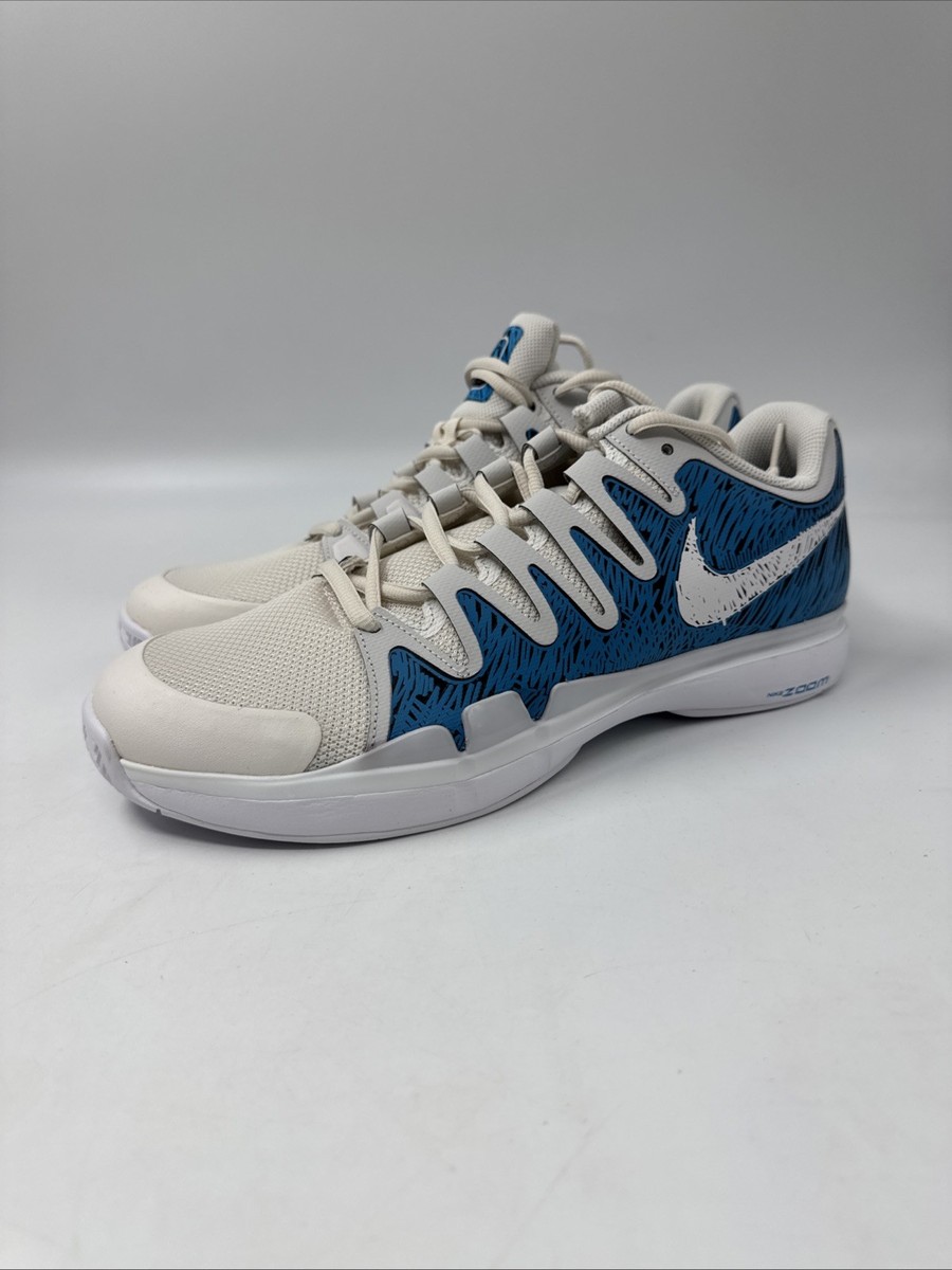 Nike Zoom Vapor Tour Premium White Blue Tennis Shoes DV2958-001
