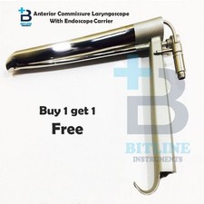 Anterior Commissure Laryngoscope With Endoscope Carrier