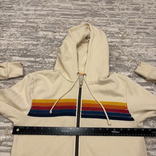 Aviator Nation 5-Stripe Hoodie Women's Small Full Zip Comfort Made In USA $196 - Bild 14 von 16