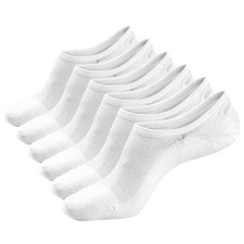 No Show Low Cut Ankle Socks Casual Cotton Socks 8-11 6 Pairs 6white 6528