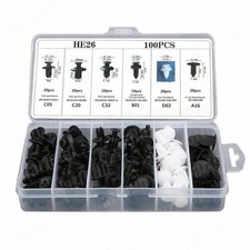 100pcs Bumper Fender Hood Moulding Side Garnish Grille Retainer Clip Accessories