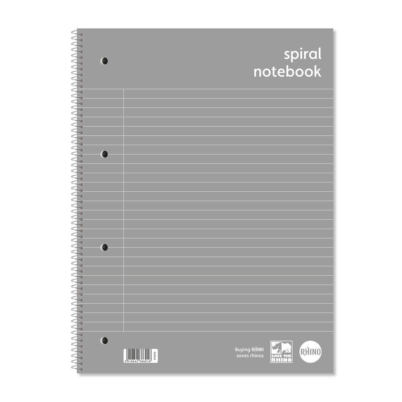 Rhino A4+ Spiral Notebook 140 Pages 8Mm Lined With Margin - Image 2