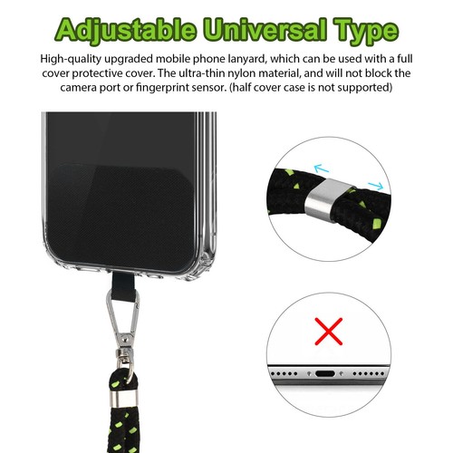 2Pcs Universal Phone Lanyard Case Cover Holder Sling Strap Neck Cord For iPhone - Picture 20 of 26