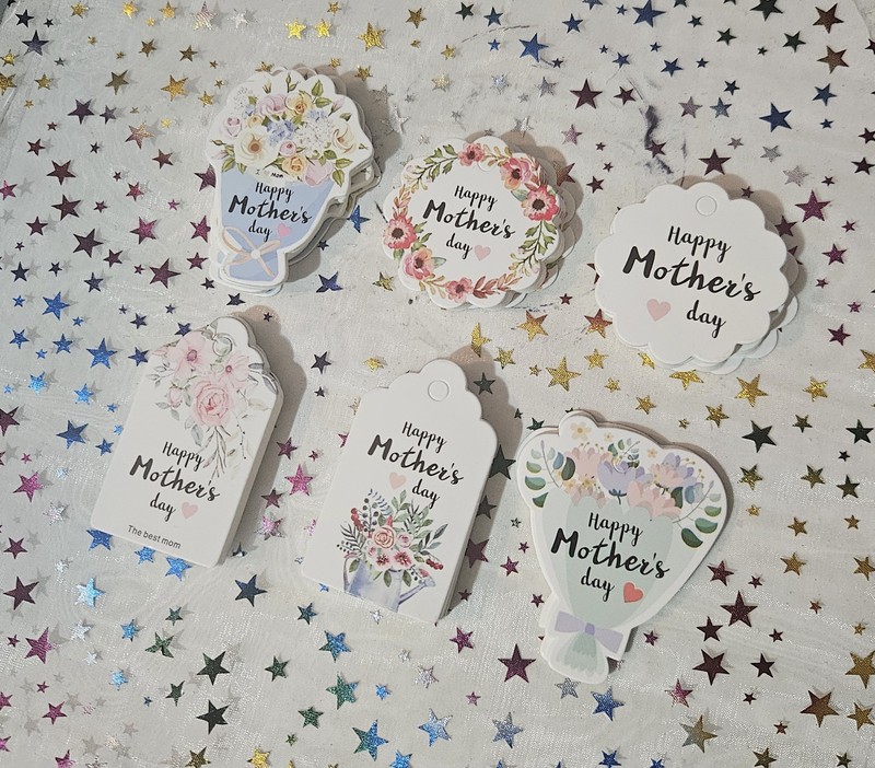 Lot Of 100+ Mother's Day Gift Tags With Blank Backs 6 Different Designs