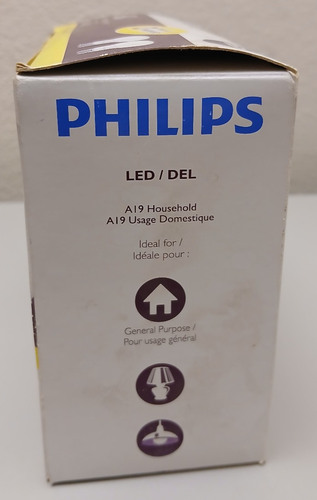 PHILIPS 8.5W LED A19 2PK 2700K SOFT WHITE NON-DIMMABLE 455568 - Picture 2 of 4