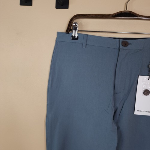Ministry of Supply Men's Pace Tapered Chino in Gray Size 32R - Picture 3 of 10