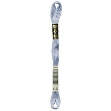 12 Pack - DMC 6-Strand Embroidery Cotton 8.7yd-Very Light Antique Blue - 117-375