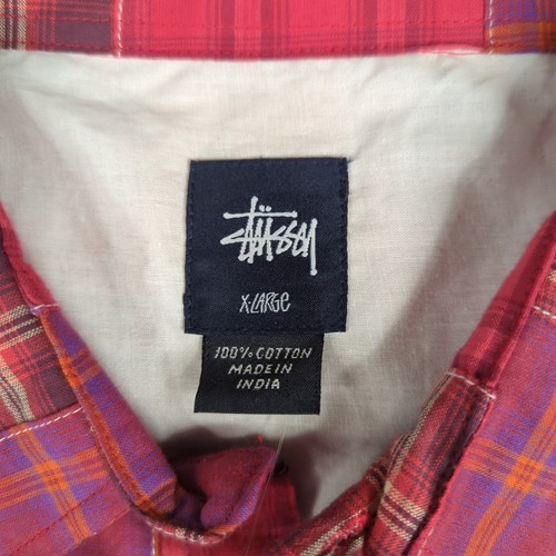 Stussy Premium Beat Plaid Patchwork T-Shirt Gr. XL Neu mit Etikett - Bild 4 von 16