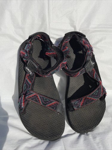 TEVA Multicolor Nylon Gladiator Sport Hiking Sandals Women's 6 Red/purple - Picture 1 of 11