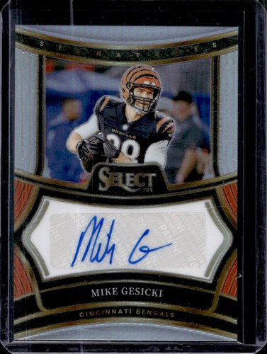 2024 Select Mike Gesicki Signatures Auto #27/399 Bengals