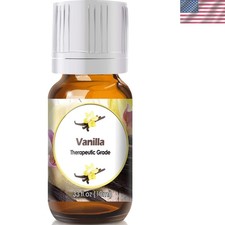 Pure Therapeutic Vanilla Essential Oil 10 mL - Ideal for Home Fragrance  Crafts