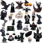 GW Box 26PCS Halloween Decoration Miniatures,3D Gothic Mini... 