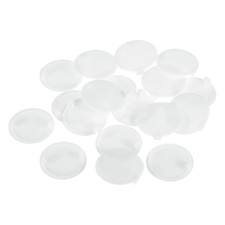 28Pcs 40mm(1-9/16") ID - Plastic Concealed Round Flush Hinge Hole Cover (White)