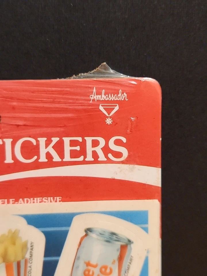 Vintage Coca-Cola Stickers Ambassador Hallmark 1985. Brand New/never Opened - Image 4 of 4