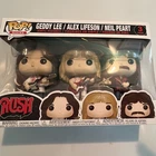 Funko Pop! Rocks Rush 3-Pack Vinyl Figures Geddy Lee Lifeson Neil Peart