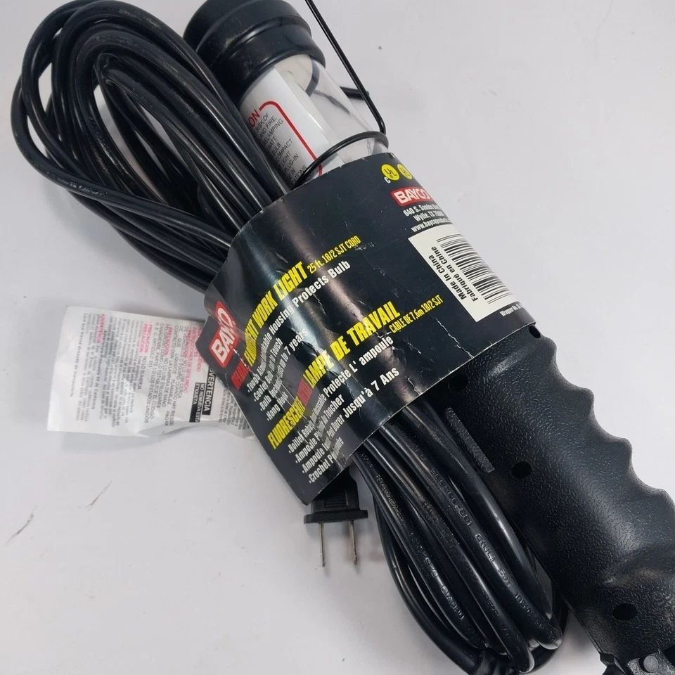 Luz de trabajo fluorescente Bayco SL-520 13 vatios con foco foco - cable de 25 pies Foto 4 de 4