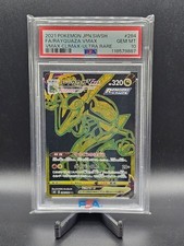 2021 POKEMON JPN SWORD & SHIELD VMAX CLIMAX #284 FULL ART/RAYQUAZA VMAX PSA 10