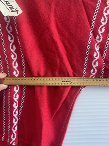 Vintage Styleknit Australia Women’s Pullover Jumper Red White Crop New Size 18 - Picture 5 of 13