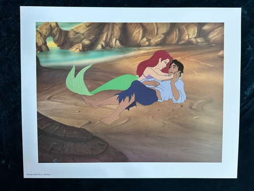Vintage 1998 Walt Disney The Little Mermaid Exclusive 4 Lithographs Portfolio - Picture 6 of 8