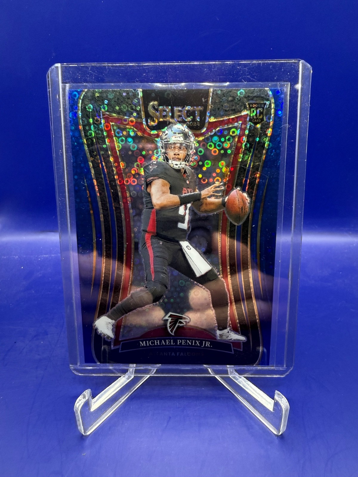 2024 Panini Select Michael Penix JR. Rookie /25 Blue Disco Suite Level #371 (RC)