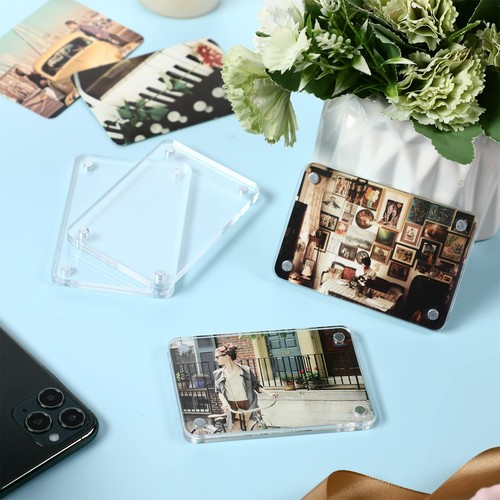 24 Pcs Acrylic Fridge Magnetic Frames for Photos Compatible with Polaroid Ins... - Picture 3 of 6