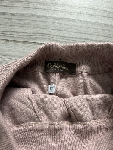 Loro Piana Women’s Knit Jogger Pants Made in Italy Pink Size F40 / US S Cashmere - Picture 5 of 7