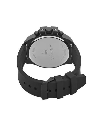 Men's Ed Hardy Watch - Blue Skull - Black Silicone Adjustable Strap - Picture 3 of 10
